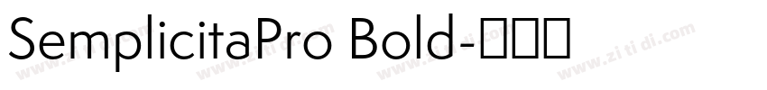 SemplicitaPro Bold字体转换